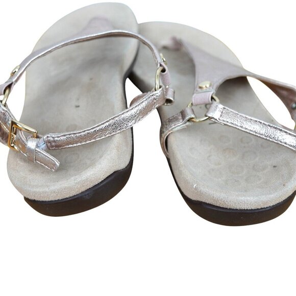 Vionic Kirra Metallic Toe-Post Sandals Size 6 US Thong Style - Picture 9 of 9